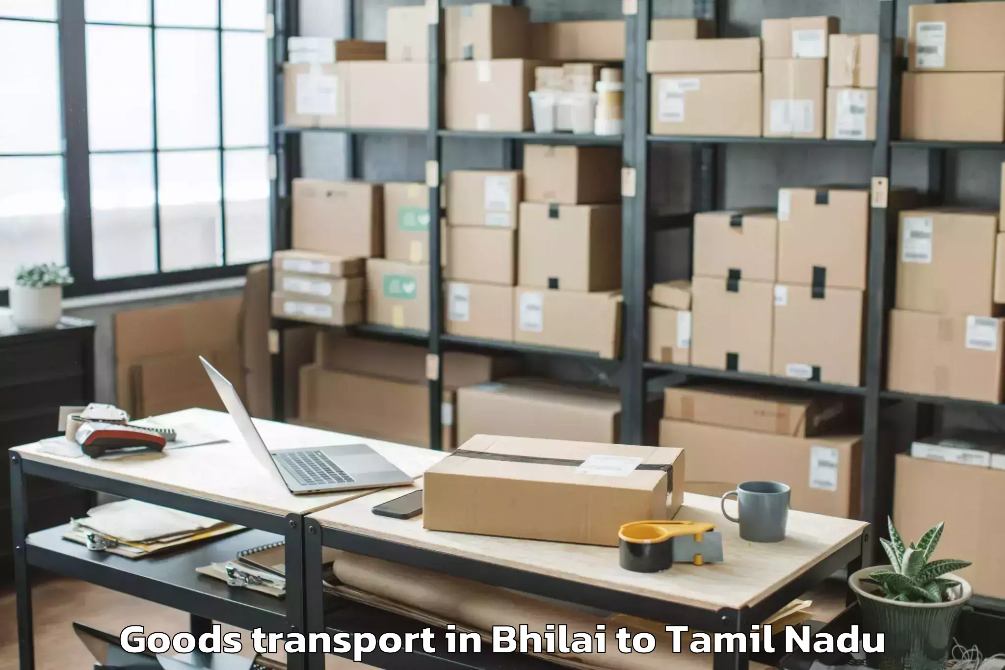 Bhilai to Ulundurpettai Goods Transport Booking